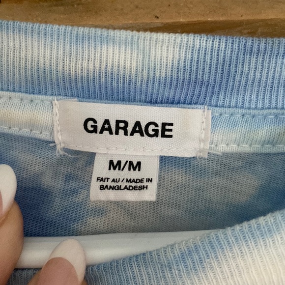 Garage Tie Dye cropped long-sleeved shirt - Picture 1 of 5